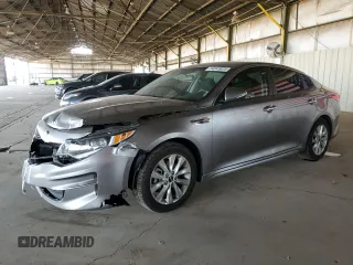 2018 Kia Optima S with VIN 5XXGT4L35JG274636, listed as a Copart auction lot 64849835 with 97,556 mi miles and Clean title. Bid and sale history available at DreamBid. Image 1.