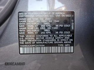 2023 Volkswagen Atlas SE с VIN 1V2HE2CA4PC207034, выставлен на аукционе Copart как лот 74105433 с пробегом 9 918 миль миль и . История ставок и продаж доступна на DreamBid. Изображение 13.
