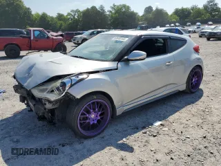 2013 Hyundai Veloster Turbo with VIN KMHTC6AE4DU156117, listed as a Copart auction lot 63640165 with 87,445 mi miles and Salvage title. Bid and sale history available at DreamBid. Image 1.