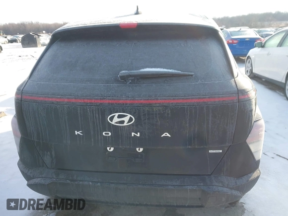 2025 Hyundai Kona SE with VIN KM8HACAB5SU213115, listed as a IAAI auction lot 41535505 with 4,906 mi miles. Bid and sale history available at carsss.com. Image 16.