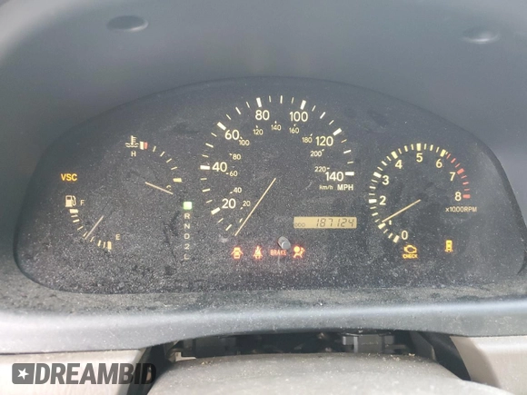 2002 Lexus RX 300 with VIN JTJHF10U920285016, listed as a Copart auction lot 56587545 with 187,124 mi miles and Clean Title. Bid and sale history available at DreamBid. Image 9.