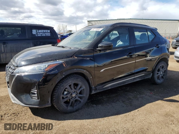 2021 Nissan Kicks SR with VIN 3N1CP5DV1ML558138, listed as a Copart auction lot 49273895 with 110,566 mi miles and Salvage Title. Bid and sale history available at DreamBid. Image 1.