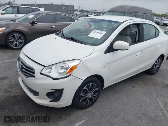 2017 Mitsubishi Mirage ES z VIN ML32F3FJ0HHF17312, wystawiony jako IAAI lot #42146861 z przebiegiem 124 038 mil mil oraz . Historia ofert i sprzedaży dostępna na DreamBid. Obrazek 2.