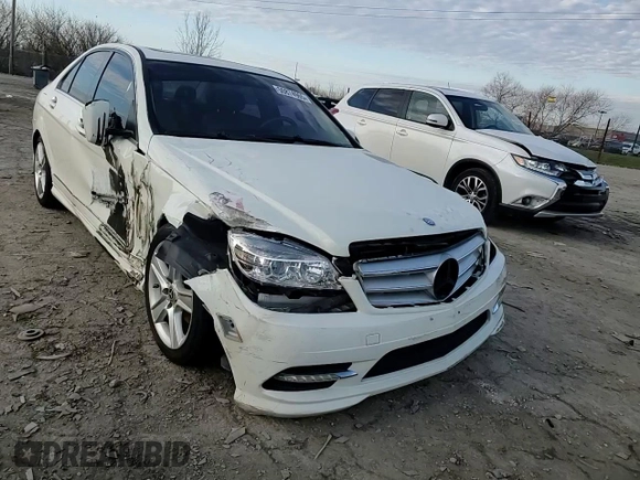 2011 Mercedes-Benz C 300 Sport with VIN WDDGF8BB1BR148401, listed as a Copart auction lot 50874965 with 147,216 mi miles and Salvage Title. Bid and sale history available at carsss.com. Image 10.
