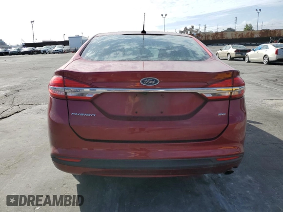 2017 Ford Fusion SE with VIN 3FA6P0H72HR408024, listed as a Copart auction lot 47261235 with 73,595 mi miles and Salvage Title. Bid and sale history available at carsss.com. Image 6.