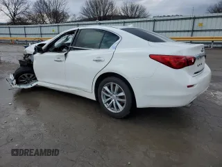 2014 Infiniti Q50 Premium with VIN JN1BV7AP0EM692651, listed as a Copart auction lot 43339505 with 95,729 mi miles and Non repairable. Bid and sale history available at DreamBid. Image 2.