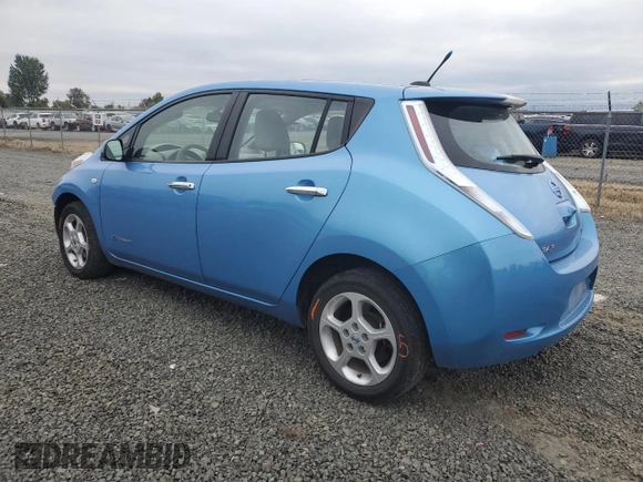 2011 Nissan LEAF SL with VIN JN1AZ0CP8BT002070, listed as a Copart auction lot 71450564 with 55,295 mi miles and Salvage Title. Bid and sale history available at carsss.com. Image 2.