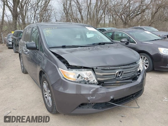 2012 Honda Odyssey EX-L with VIN 5FNRL5H60CB081866, listed as a IAAI auction lot 41835701 with 151,236 mi miles and . Bid and sale history available at DreamBid. Image 1.