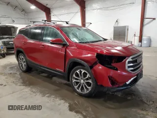 2018 GMC Terrain SLT z VIN 3GKALVEX3JL178430, wystawiony jako Copart lot #52555975 z przebiegiem 91 215 mil mil oraz Szkody całkowita. Historia ofert i sprzedaży dostępna na DreamBid. Obrazek 4.