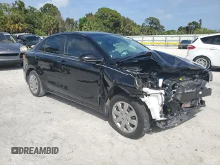 2023 Kia Rio S with VIN 3KPA24AD7PE592716, listed as a Copart auction lot 47929405 with 24,605 mi miles and Non Repairable. Bid and sale history available at carsss.com. Image 4.