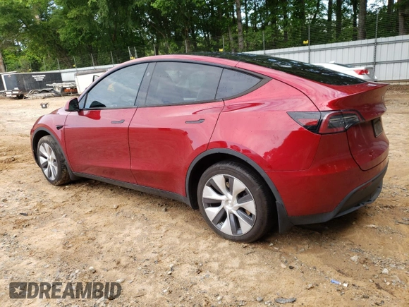 2024 Tesla Model Y Long Range with VIN 7SAYGDEE2RA269884, listed as a Copart auction lot 56937585 with 49,374 mi miles and Salvage title. Bid and sale history available at DreamBid. Image 2.