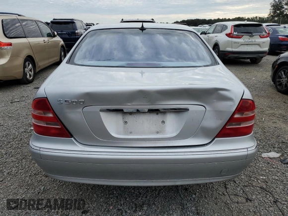 2001 Mercedes-Benz S-Class with VIN WDBNG75JX1A159582, listed as a Copart auction lot 88514775 with 114,592 mi miles and Clean Title. Bid and sale history available at carsss.com. Image 6.