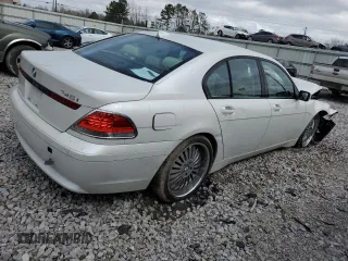 2004 BMW 7 Series 745i with VIN WBAGL63444DP70074, listed as a Copart auction lot 45068004 with Not Provided miles and Salvage Title. Bid and sale history available at DreamBid. Image 3.