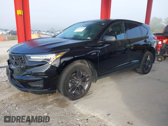 2020 Acura RDX w/A-Spec Pkg with VIN 5J8TC2H60LL035005, listed as a IAAI auction lot 40943640 with 62,715 mi miles. Bid and sale history available at carsss.com. Image 18.