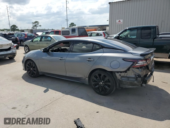 2020 Nissan Maxima SR with VIN 1N4AA6EV2LC379097, listed as a Copart auction lot 58047325 with 76,387 mi miles and Salvage title. Bid and sale history available at DreamBid. Image 2.