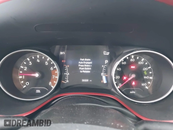 2018 Jeep Compass Trailhawk with VIN 3C4NJDDB5JT190890, listed as a IAAI auction lot 41251405 with 35,320 mi miles and . Bid and sale history available at carsss.com. Image 7.