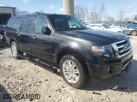 2013 Ford Expedition Max Limited with VIN 1FMJK2A59DEF16222, listed as a Copart auction lot 50919525 with 167,311 mi miles and Clean title. Bid and sale history available at DreamBid. Image 4.