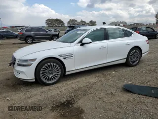 2023 Genesis G80 with VIN KMTGE4S14PU004733, listed as a Copart auction lot 89069335 with 12,534 mi miles and Salvage title. Bid and sale history available at DreamBid. Image 1.