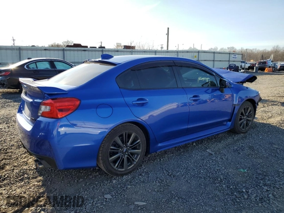 2017 Subaru WRX with VIN JF1VA1B60H9805410, listed as a Copart auction lot 48829925 with 105,645 mi miles and Salvage Title. Bid and sale history available at carsss.com. Image 3.