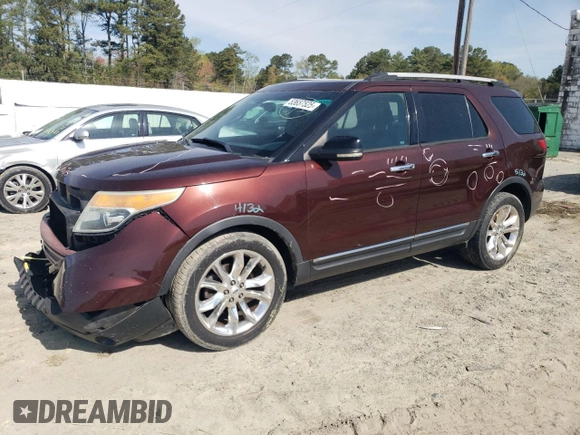 2012 Ford Explorer XLT with VIN 1FMHK8D8XCGA90146, listed as a Copart auction lot 53657525 with 190,192 mi miles and Salvage Title. Bid and sale history available at DreamBid. Image 1.