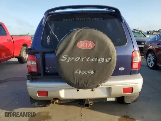 1998 Kia Sportage with VIN KNDJA7238W5579428, listed as a Copart auction lot 77242224 with 160,700 mi miles and Salvage Title. Bid and sale history available at carsss.com. Image 6.