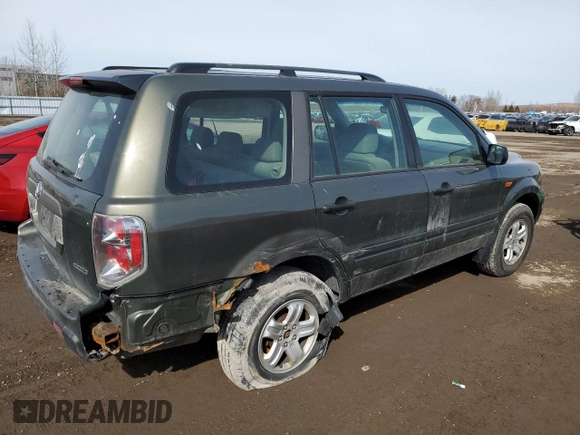 2006 Honda Pilot LX with VIN 2HKYF18176H001128, listed as a Copart auction lot 48540355 with 251,420 mi miles and Clean Title. Bid and sale history available at DreamBid. Image 3.