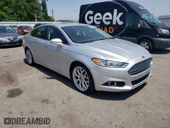 2014 Ford Fusion Titanium с VIN 3FA6P0K90ER363283, выставлен на аукционе Copart как лот 55156795 с пробегом 54 099 миль миль и Списание • Salvage title. История ставок и продаж доступна на DreamBid. Изображение 4.