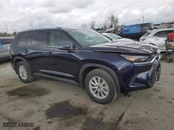 2024 Toyota Grand Highlander XLE with VIN 5TDAAAA52RS002327, listed as a Copart auction lot 53484595 with 56,265 mi miles and Salvage Title. Bid and sale history available at carsss.com. Image 4.