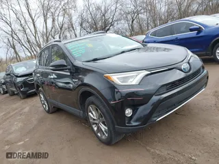 2017 Toyota RAV4 Hybrid Limited with VIN JTMDJREV7HD136797, listed as a IAAI auction lot 41733609 with 131,162 mi miles. Bid and sale history available at carsss.com. Image 1.