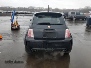 2012 FIAT 500 Abarth with VIN 3C3CFFFH8CT351617, listed as a Copart auction lot 50002195 with 84,996 mi miles and Salvage title. Bid and sale history available at DreamBid. Image 6.