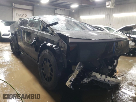 2024 Tesla Cybertruck with VIN 7G2CEHED9RA011967, listed as a Copart auction lot 85468664 with 2,353 mi miles and Salvage Title. Bid and sale history available at carsss.com. Image 4.