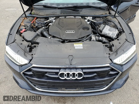 2021 Audi A7 Premium Plus with VIN WAUR2AF26MN081141, listed as a Copart auction lot 62946624 with 27,260 mi miles and Salvage Title. Bid and sale history available at carsss.com. Image 11.