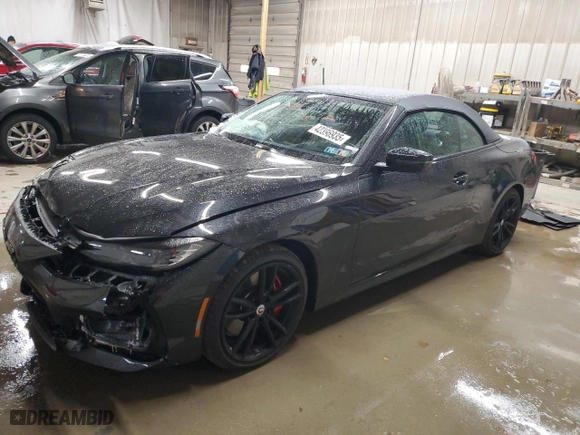 2022 BMW 4 Series M440i xDrive with VIN WBA63AT08NCK30746, listed as a Copart auction lot 42396935 with 0 mi miles and Salvage Title. Bid and sale history available at carsss.com. Image 1.
