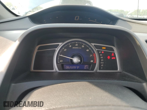 2009 Honda Civic Cpe LX with VIN 2HGFG126X9H518009, listed as a Copart auction lot 62958804 with 62,229 mi miles and Salvage Title. Bid and sale history available at carsss.com. Image 9.