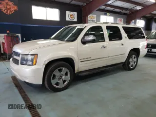 2010 Chevrolet Suburban LTZ with VIN 1GNUKKE3XAR253406, listed as a Copart auction lot 74265134 with 215,598 mi miles and Clean Title. Bid and sale history available at carsss.com. Image 1.