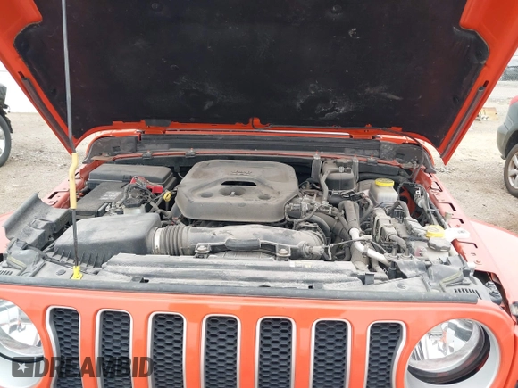 2020 Jeep Wrangler Unlimited Sahara with VIN 1C4HJXENXLW231194, listed as a IAAI auction lot 42083147 with 34,166 mi miles. Bid and sale history available at carsss.com. Image 10.