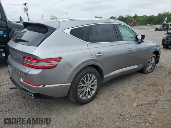 2024 Genesis GV80 with VIN KMUHBDSB0RU210037, listed as a Copart auction lot 62260945 with 26,985 mi miles and Clean title. Bid and sale history available at DreamBid. Image 3.