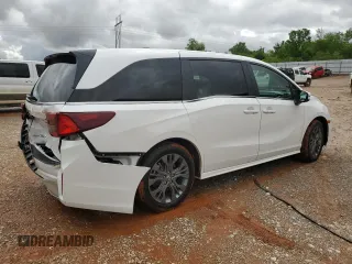 2025 Honda Odyssey Touring with VIN 5FNRL6H8XSB039033, listed as a Copart auction lot 56111255 with 4,842 mi miles and Salvage title. Bid and sale history available at DreamBid. Image 3.