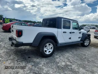 2020 Jeep Gladiator Sport S with VIN 1C6JJTAG0LL109695, listed as a Copart auction lot 63112895 with 53,491 mi miles and Non repairable. Bid and sale history available at DreamBid. Image 3.