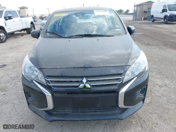 2024 Mitsubishi Mirage ES with VIN ML32AUHJXRH033180, listed as a IAAI auction lot 42066402 with 1,389 mi miles. Bid and sale history available at carsss.com. Image 12.
