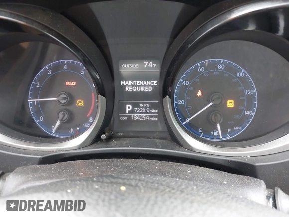2016 Toyota Corolla L with VIN 5YFBURHE7GP440671, listed as a IAAI auction lot 42136815 with 184,254 mi miles and . Bid and sale history available at DreamBid. Image 7.