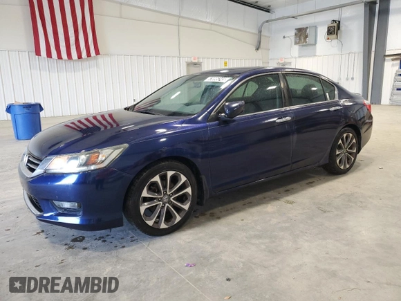 2014 Honda Accord Sport with VIN 1HGCR2F54EA100543, listed as a Copart auction lot 53095245 with 168,380 mi miles and Clean Title. Bid and sale history available at DreamBid. Image 1.