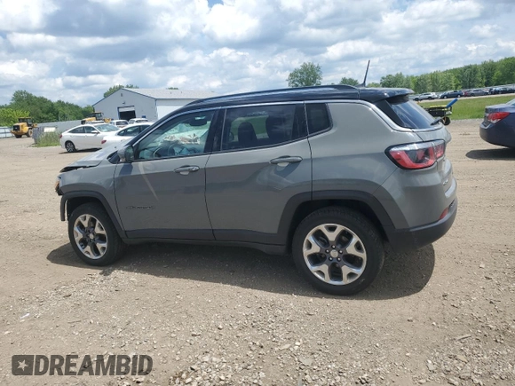 2020 Jeep Compass Limited z VIN 3C4NJDCB4LT137148, wystawiony jako Copart lot #59091465 z przebiegiem 48 117 mil mil oraz Szkoda całkowita • Salvage title. Historia ofert i sprzedaży dostępna na DreamBid. Obrazek 2.