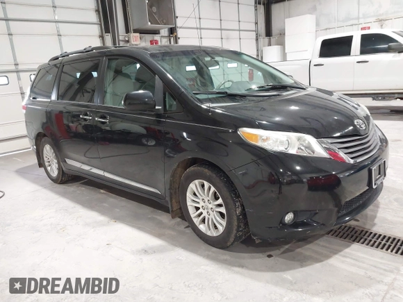 2012 Toyota Sienna XLE AAS with VIN 5TDYK3DC1CS234894, listed as a IAAI auction lot 41201751 with 108,464 mi miles and . Bid and sale history available at DreamBid. Image 1.