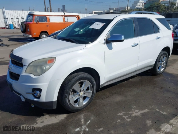 2012 Chevrolet Equinox LTZ with VIN 2GNALFEK0C1262447, listed as a IAAI auction lot 41643221 with 114,514 mi miles. Bid and sale history available at carsss.com. Image 2.