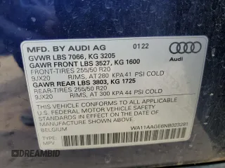 2022 Audi e-tron Sportback S line Premium z VIN WA11AAGE6NB023281, wystawiony jako Copart lot #51714255 z przebiegiem 44 719 mil mil oraz Czysty tytuł • Clean title. Historia ofert i sprzedaży dostępna na DreamBid. Obrazek 12.
