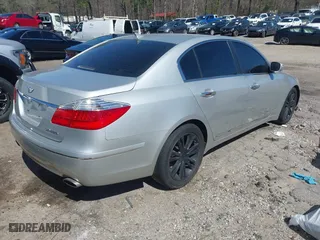 2011 Hyundai Genesis with VIN KMHGC4DF4BU128969, listed as a IAAI auction lot 41805517 with 108,353 mi miles. Bid and sale history available at carsss.com. Image 4.