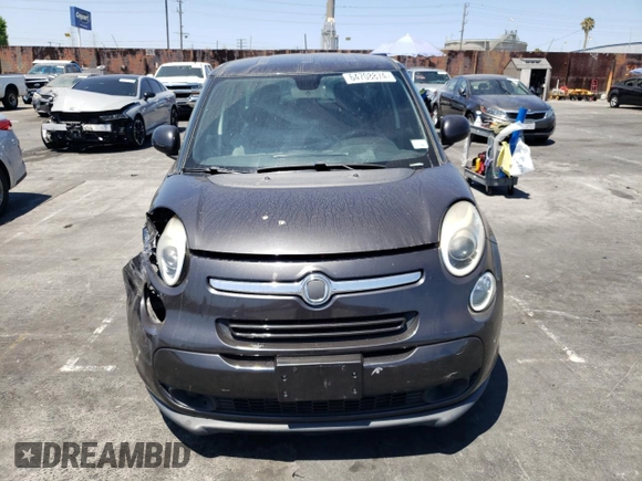 2014 FIAT 500L Easy with VIN ZFBCFABH6EZ027696, listed as a Copart auction lot 64708874 with 93,284 mi miles and Salvage Title. Bid and sale history available at carsss.com. Image 5.