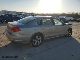 2012 Volkswagen Passat SE with VIN 1VWBP7A34CC050129, listed as a Copart auction lot 48500375 with 143,109 mi miles and Salvage Title. Bid and sale history available at carsss.com. Image 3.