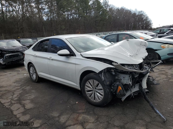 2019 Volkswagen Jetta S with VIN 3VWN57BU8KM096473, listed as a Copart auction lot 43911085 with 0 mi miles and Salvage Title. Bid and sale history available at carsss.com. Image 4.